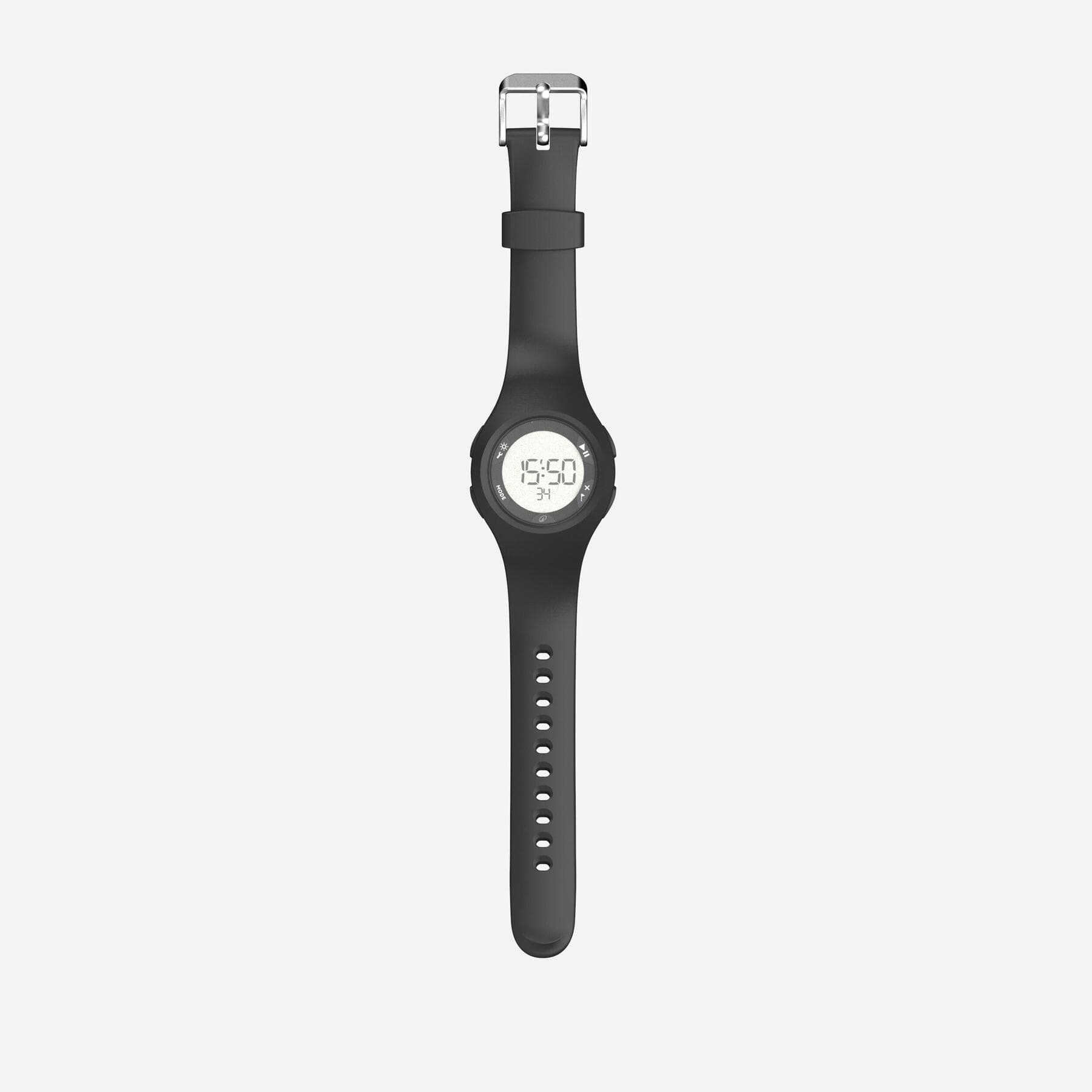 ساعت ورزشی دکتلون Decathlon Stopwatch W200 S – Black — تصویر ۲