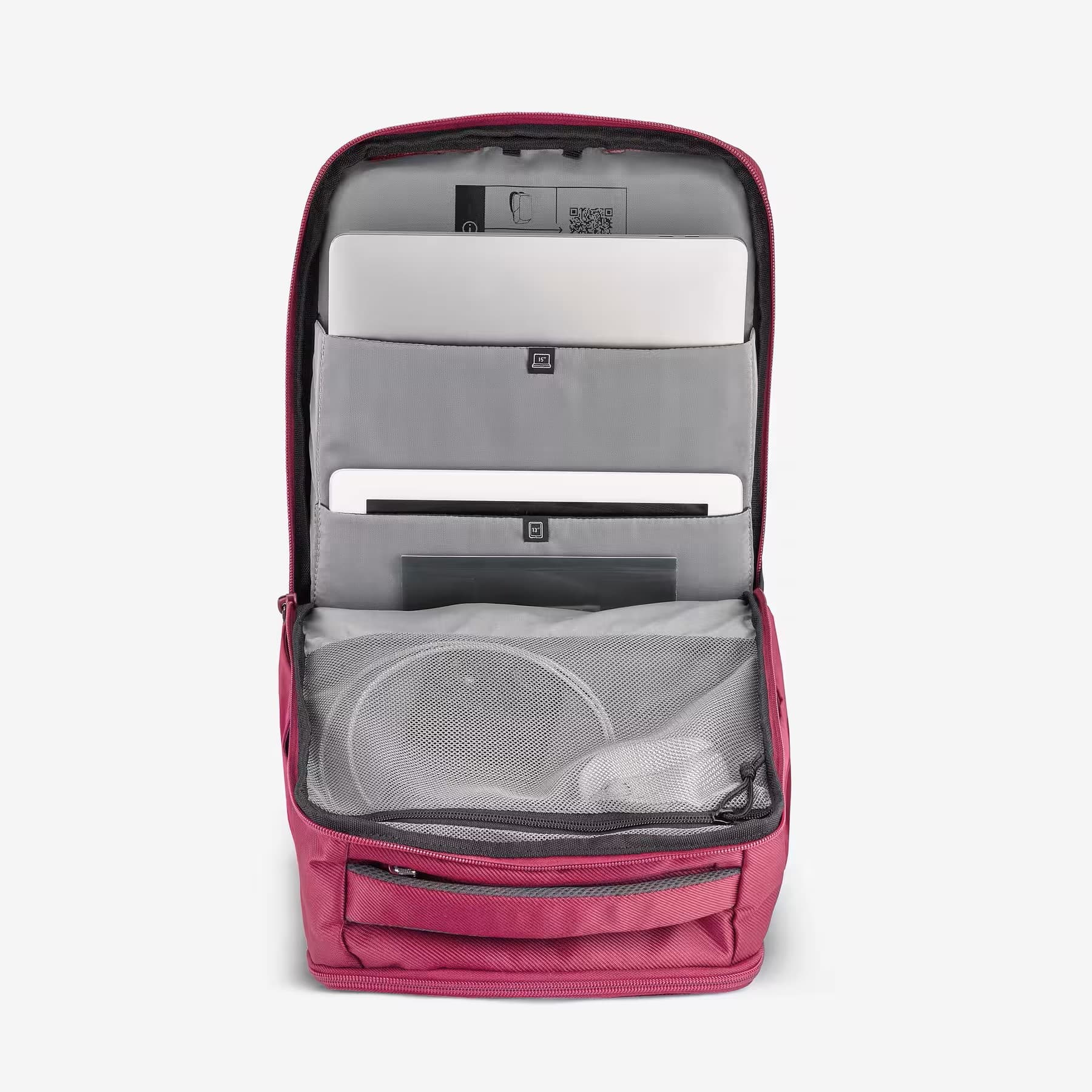 کوله پشتی کچوا 23 لیتری Quechua Outdoor Backpack – 23 L – Claret Red – NH Escape 500 — تصویر ۸