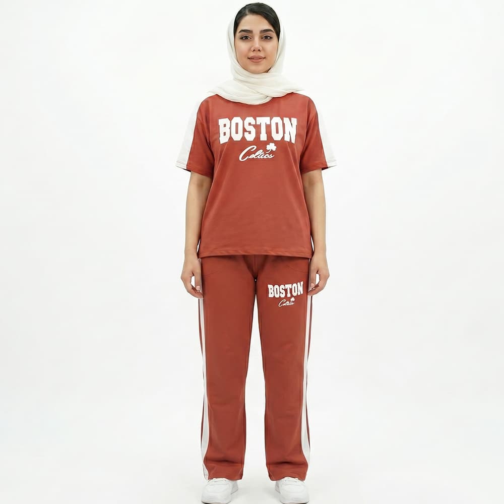 ست تیشرت و شلوار زنانه BOSTON کد 11740