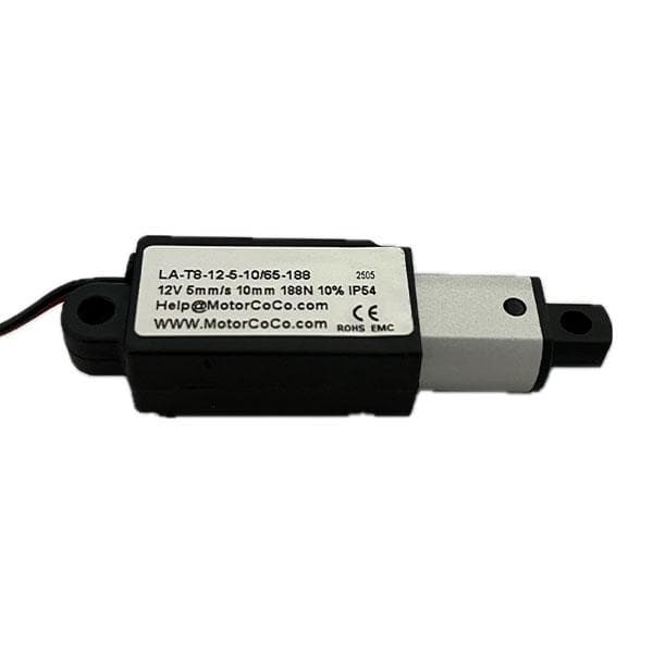 جک برقی 12ولت (اکچویتور خطی) کورس 10میلیمتر سرعت 5mm/s نیوتن 188مدل (LA-18-12-5-10/65-188)(MOTORCOCO) — تصویر ۳