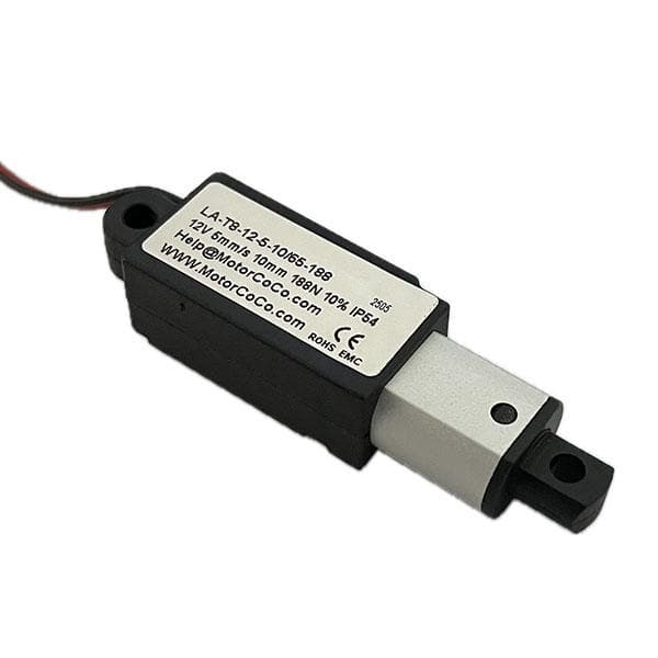 جک برقی 12ولت (اکچویتور خطی) کورس 10میلیمتر سرعت 5mm/s نیوتن 188مدل (LA-18-12-5-10/65-188)(MOTORCOCO)