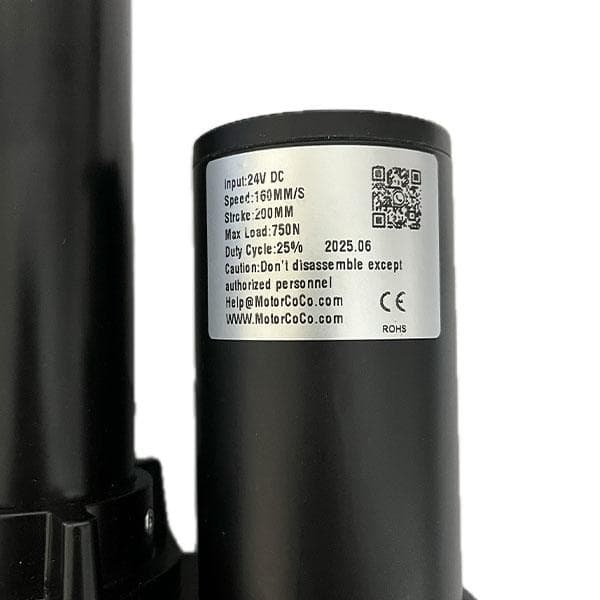 جک برقی 24 ولت سنسور دار (اکچویتور خطی) کورس 200-20 میلیمتر (قابل تنظیم) سرعت 160mm/s نیوتن 750 مدل (LA50)(MOTORCOCO) — تصویر ۲