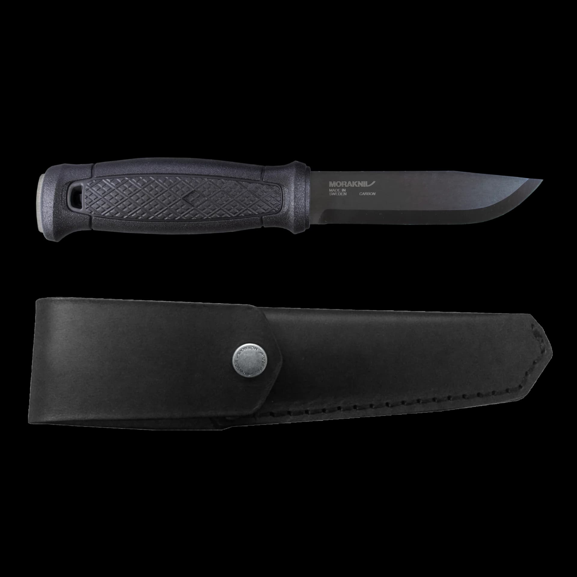 کارد موراکنیو گاربرگ کربن غلاف چرم Morakniv Garberg BlackBlade™ with Leather Sheath (C)