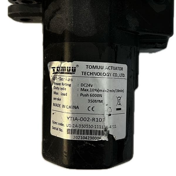 جک برقی (اکچویتور خطی) 24 ولت 6000 نیوتن کوس 350 میلیمتر مدل (YTIA-002-R101) — تصویر ۲