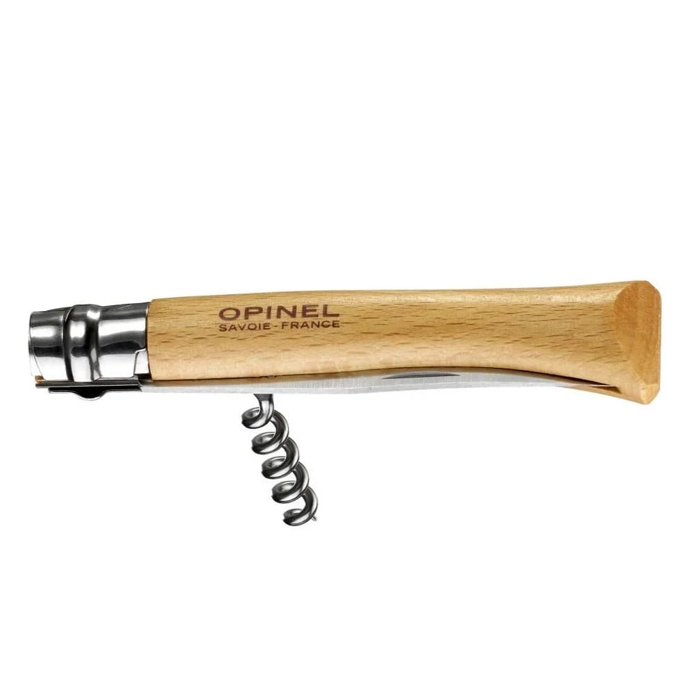چاقو اپینل 10 استنلس با چوب پنبه باز کن Opinel No.10 Corkscrew Stainless Steel Folding Knife — تصویر ۸