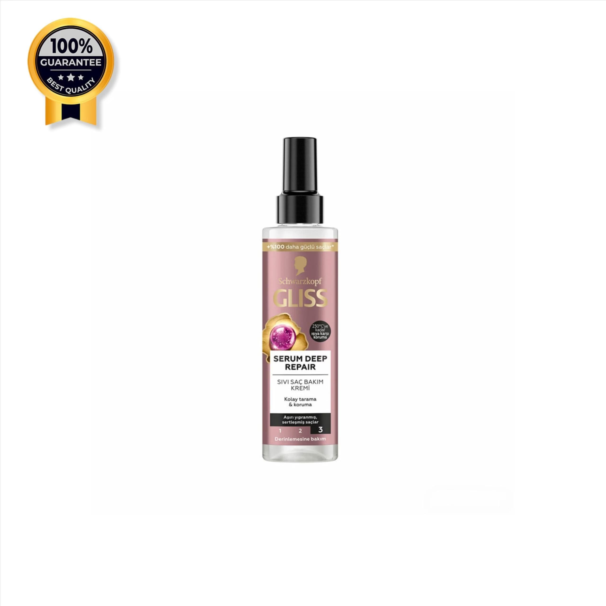 اسپری دوفاز گلیس Gliss اورجینال موهای آسیب دیده و زبر حجم 200 میل
