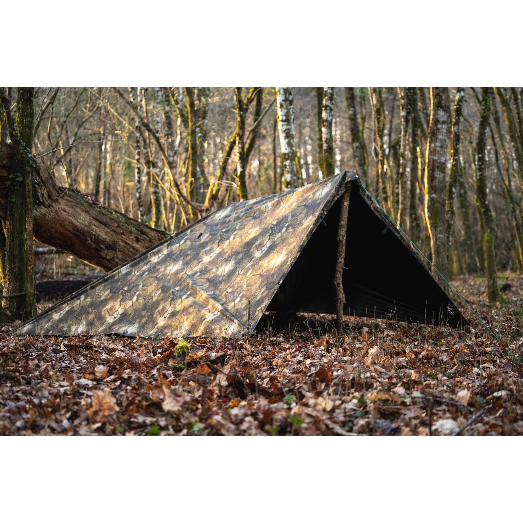 تارپ سولوگناک – سایبان حرفه ای بوشکرفت Solognac Bushcraft Waterproof Canopy – Hunting and Nature Observation – Camouflage Pattern — تصویر ۶