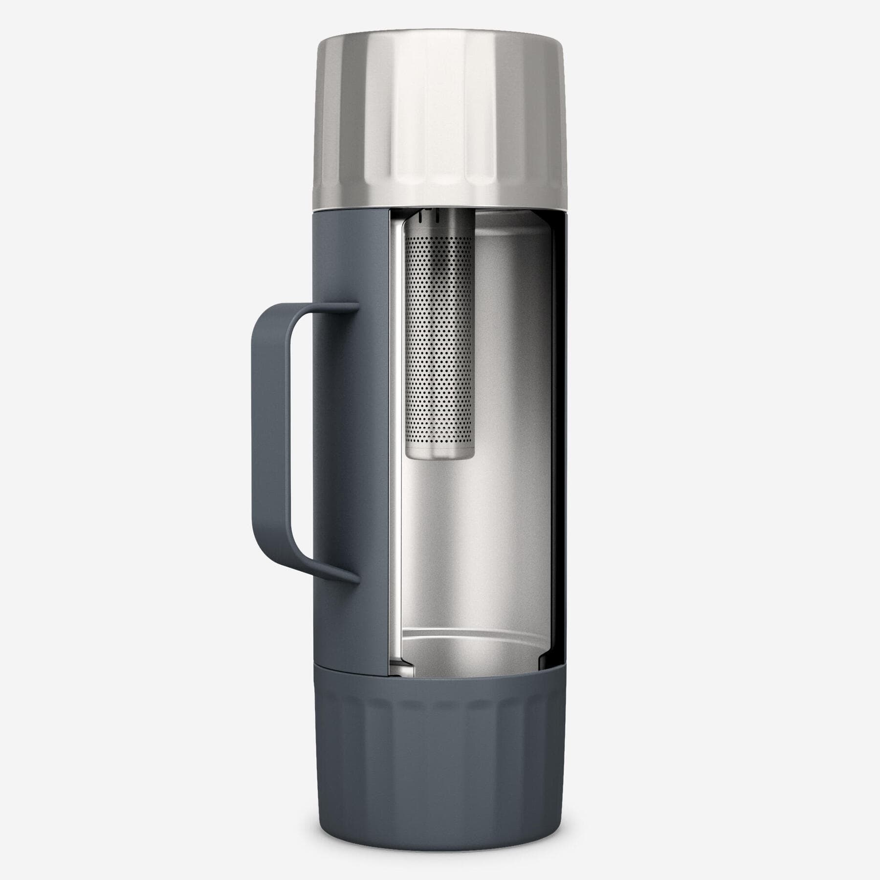 فلاسک کچوا با فیلتر چای 1.5 لیتر Quechua Stainless Steel Thermos with Tea Filter – 1.5 L – 900 — تصویر ۳