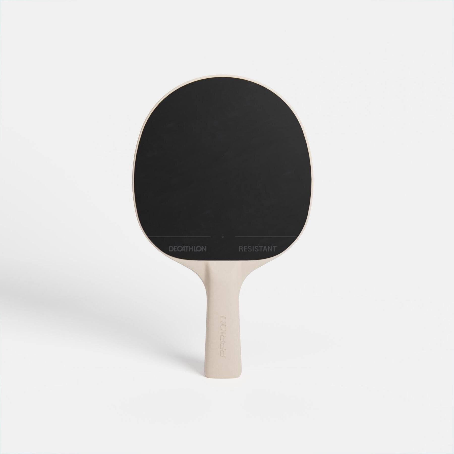 راکت پینگ پنگ دکتلون Pongori Set of 2 heavy-duty rackets + 3 ping pong balls – set ppr 100 — تصویر ۴