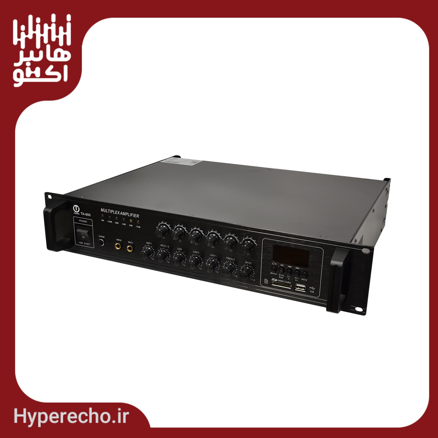آمپلی فایر تکنوآوا مدل TECHNOAVA TA-600 - هایپر اکو — تصویر ۵