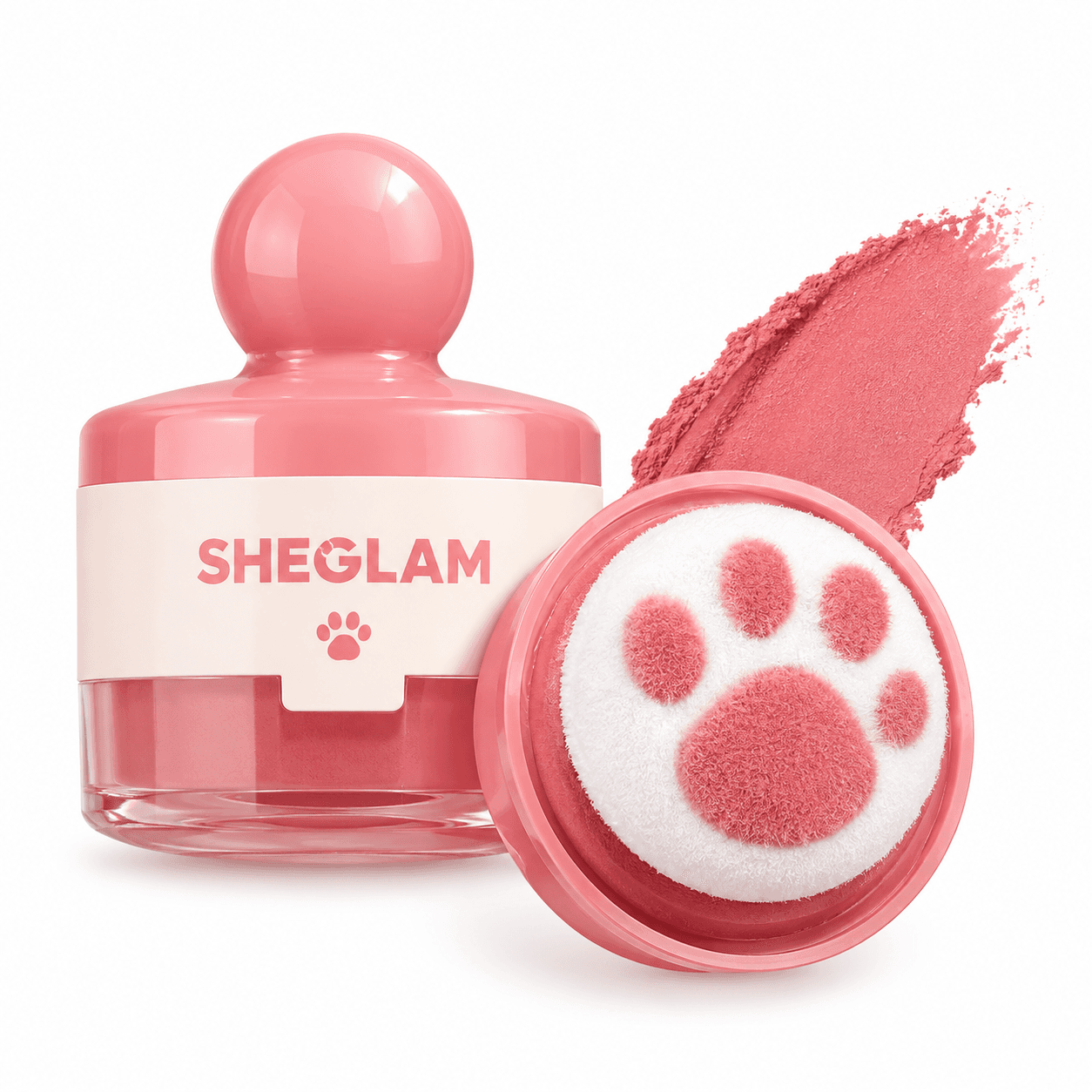 رژگونه پنجه گربه‌ای شیگلم SHEGLAM Cutie Paw Blush Stamp