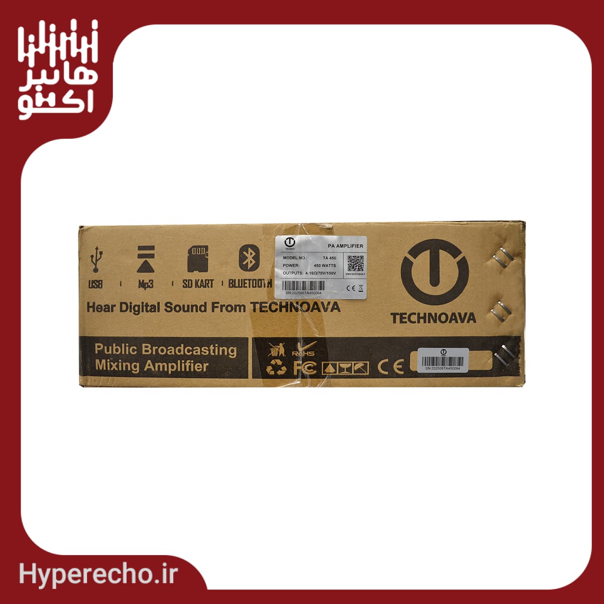 آمپلی‌فایر تکنوآوا مدل TECHNOAVA TA-450 - هایپر اکو — تصویر ۳