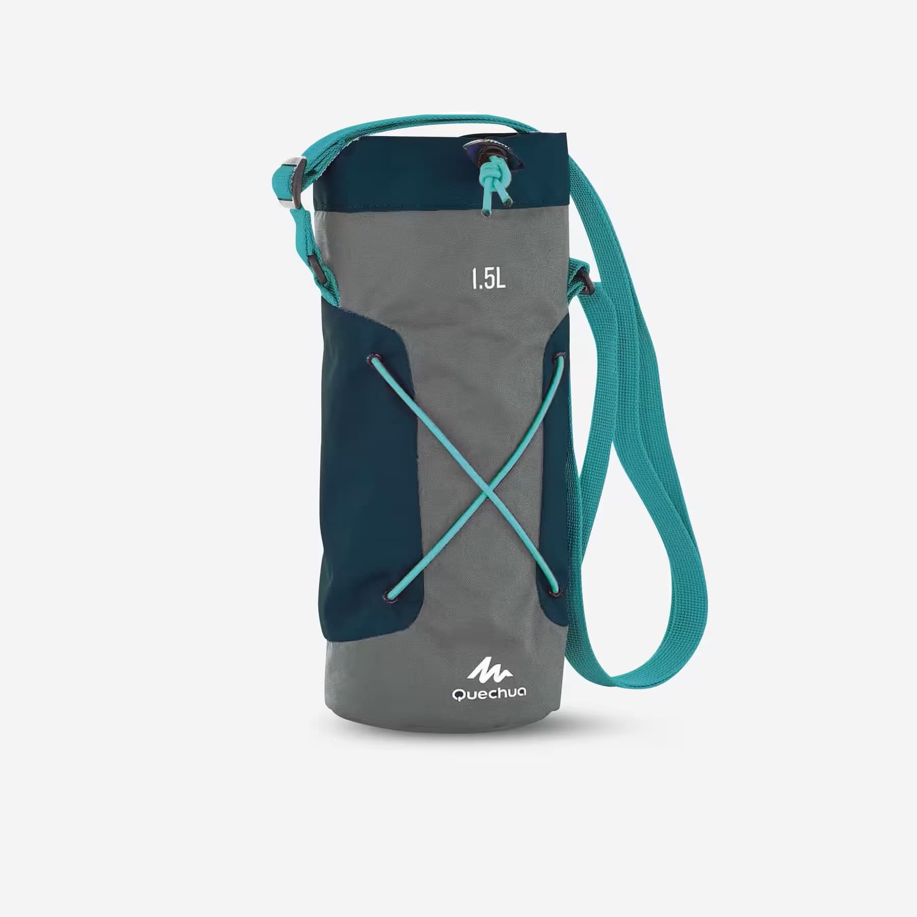 کاور فلاسک کچوا Quechua Thermal Insulated Water Bottle Cover – Gray / Blue – 1.5 L
