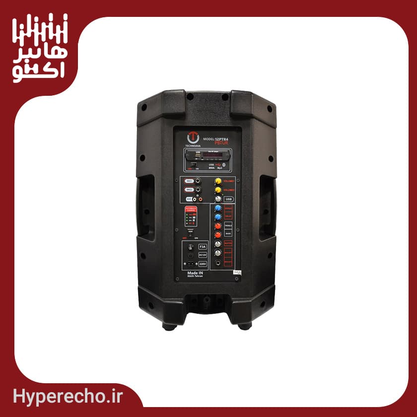 اكو همراه 12 اينچ بلوتوث 026 تكنوآوا TECHNOAVA 12PTR4PBTUR - هایپر اکو — تصویر ۲