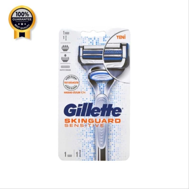 خودتراش ژیلت Gillette اورجینال اسکین گارد مدل حساس دو لبه به همراه یدک