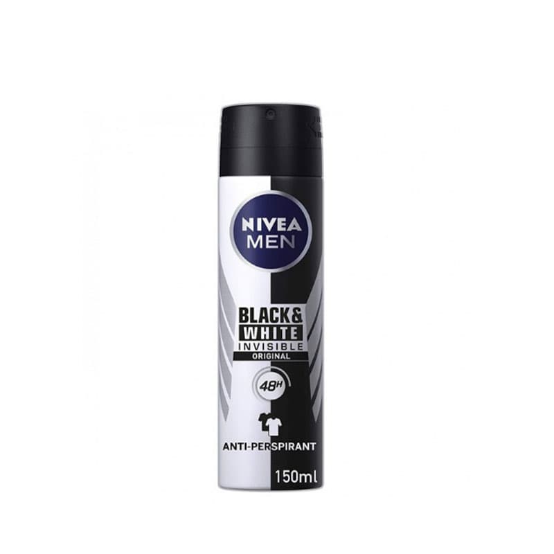 اسپری ضدتعریق نیوا مردانه بلک اند وایتNivea Black & White body spray Men