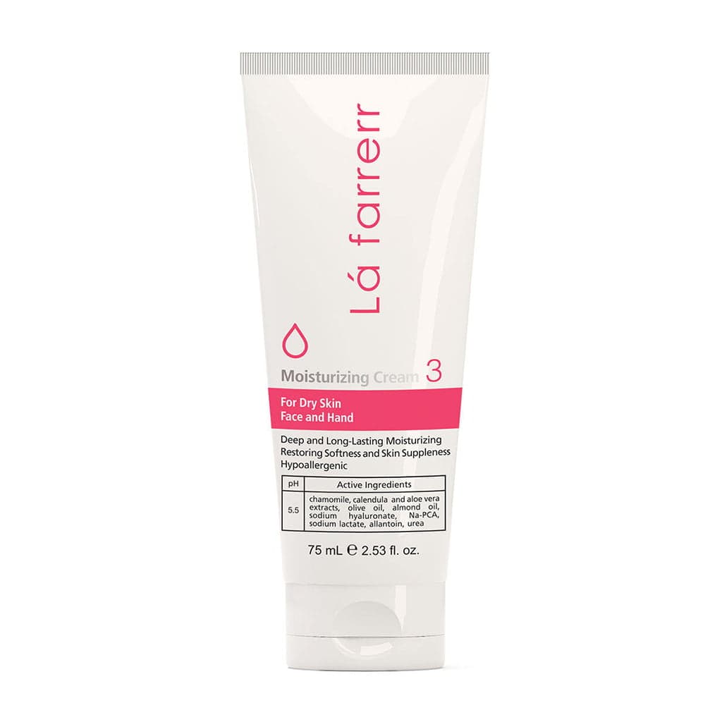 کرم مرطوب کننده پوست خشک لافارر مناسب صورت و دست شماره 3- 75 میلی لیتر La farrerr Moisturizing Cream for Dry Skin 75 ml