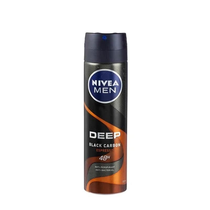 اسپری ضد تعریق نیوا مردانه مدل دیپ بلک کربن اسپرسوNivea Deep Black Carbon Espresso Spray