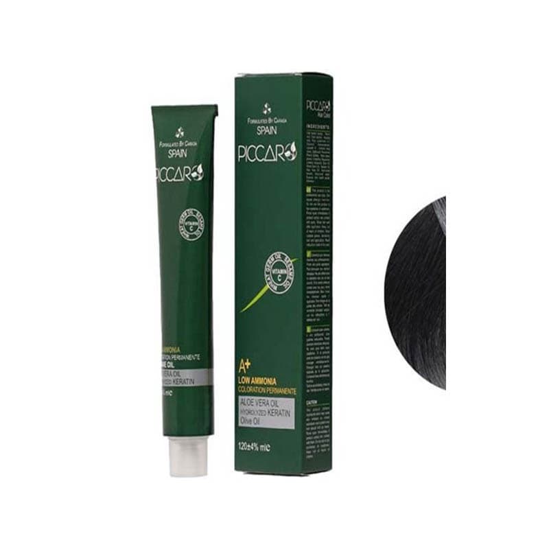 رنگ مو پیکارو شماره N2 حجم 120 میلی لیتر رنگ قهوه ای خیلی تیره — تصویر ۲