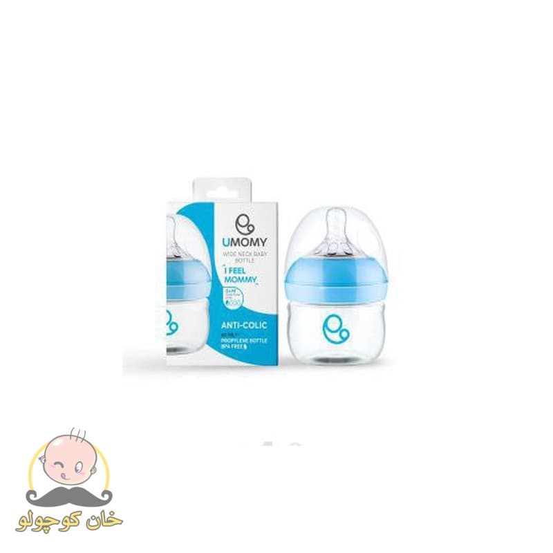 شیشه شیر دهانه عریض 60 میل یومامیUMOMY — تصویر ۴