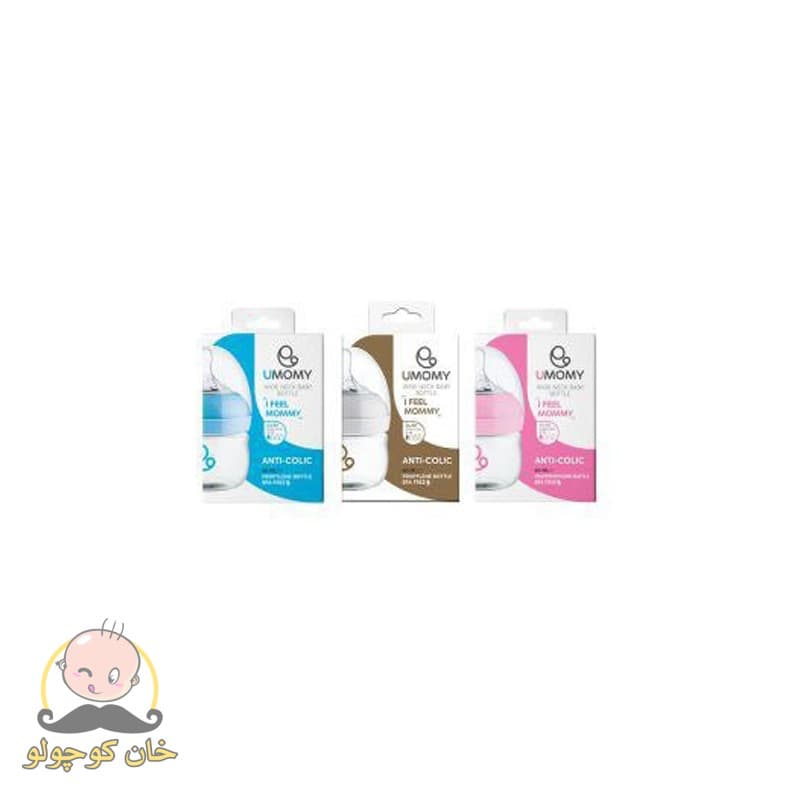 شیشه شیر دهانه عریض 60 میل یومامیUMOMY — تصویر ۲