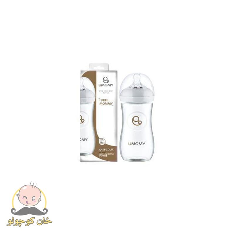 شیشه شیر 330 میل دهانه عریض یومامی UMOMY — تصویر ۲