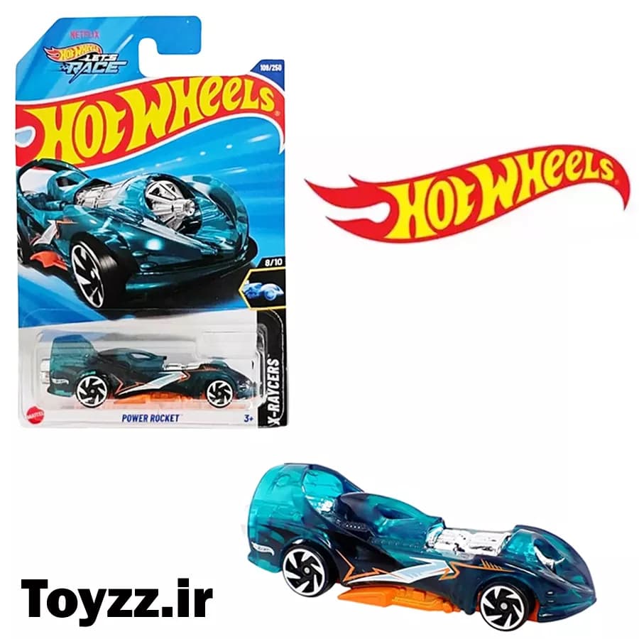 ماکت ماشین هات ویلز مدل POWER ROCKET سری X-RAYCERS — تصویر ۲