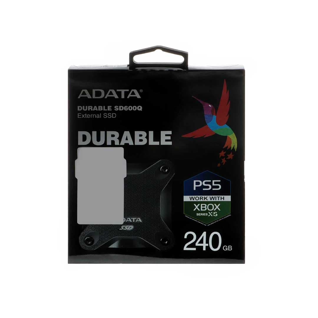 هارد اکسترنال ADATA SSD مدل Durable SD600Q ظرفیت 240GB – مشکی (گارانتی شرکت آونگ) — تصویر ۴