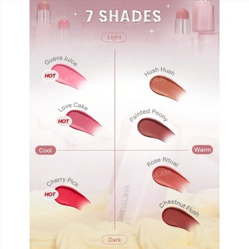 رژگونه استیکی شیگلم Sheglam اورجینال مدل باتری Buttery Bliss در 7 رنگ — تصویر ۳
