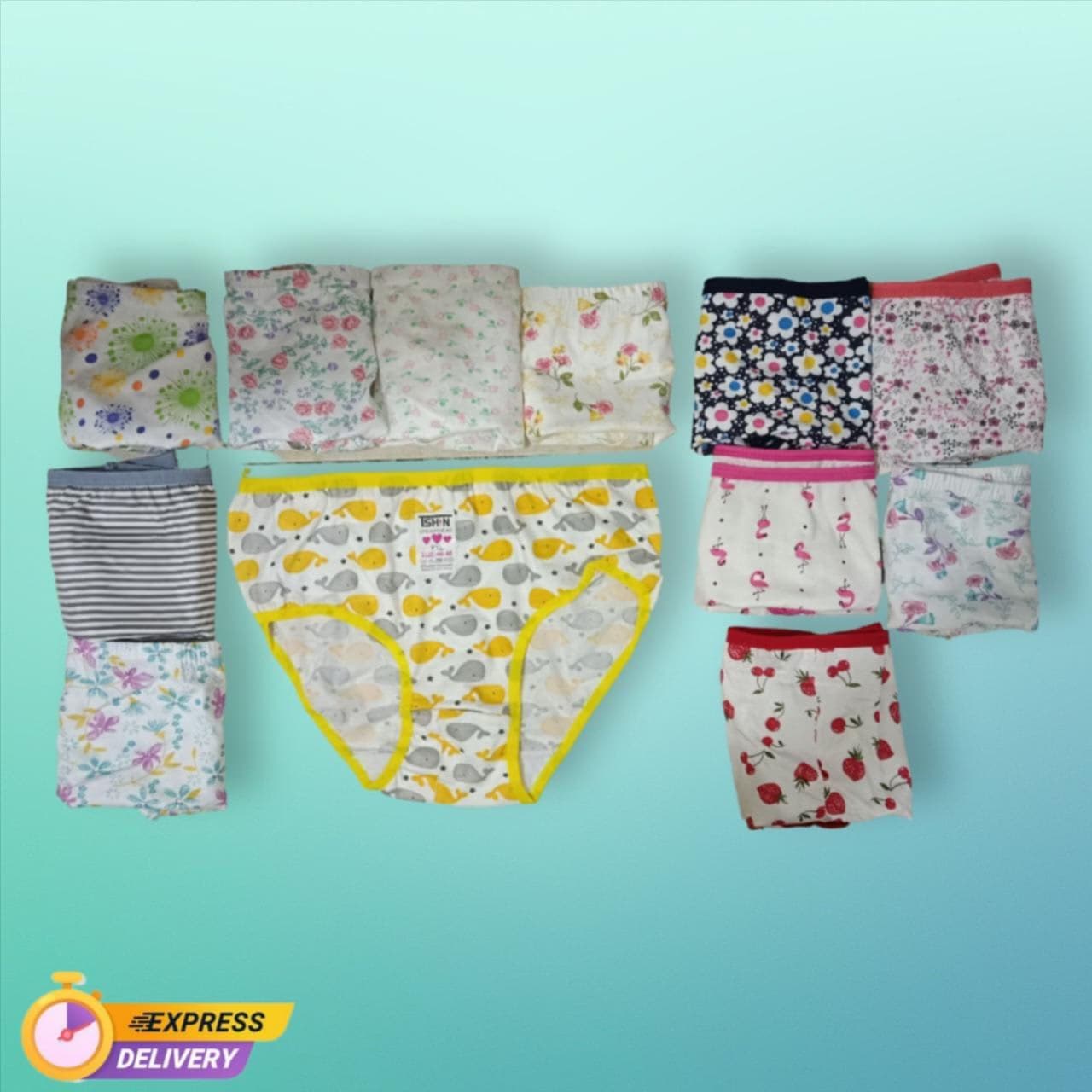 شورت نخی زنانه تیشین اقتصادی 15 طرح میکس سایز XXL