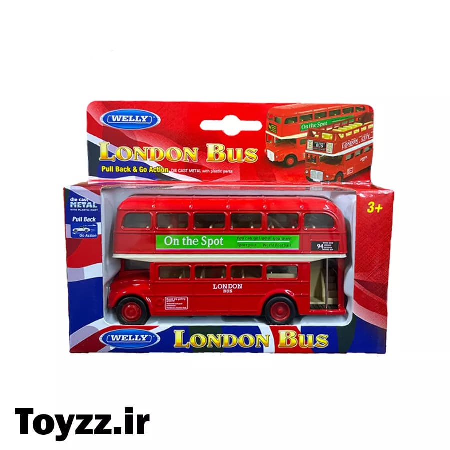 ماکت اتوبوس لندن ویلی طرح On the Spot مدل LONDON Bus — تصویر ۳