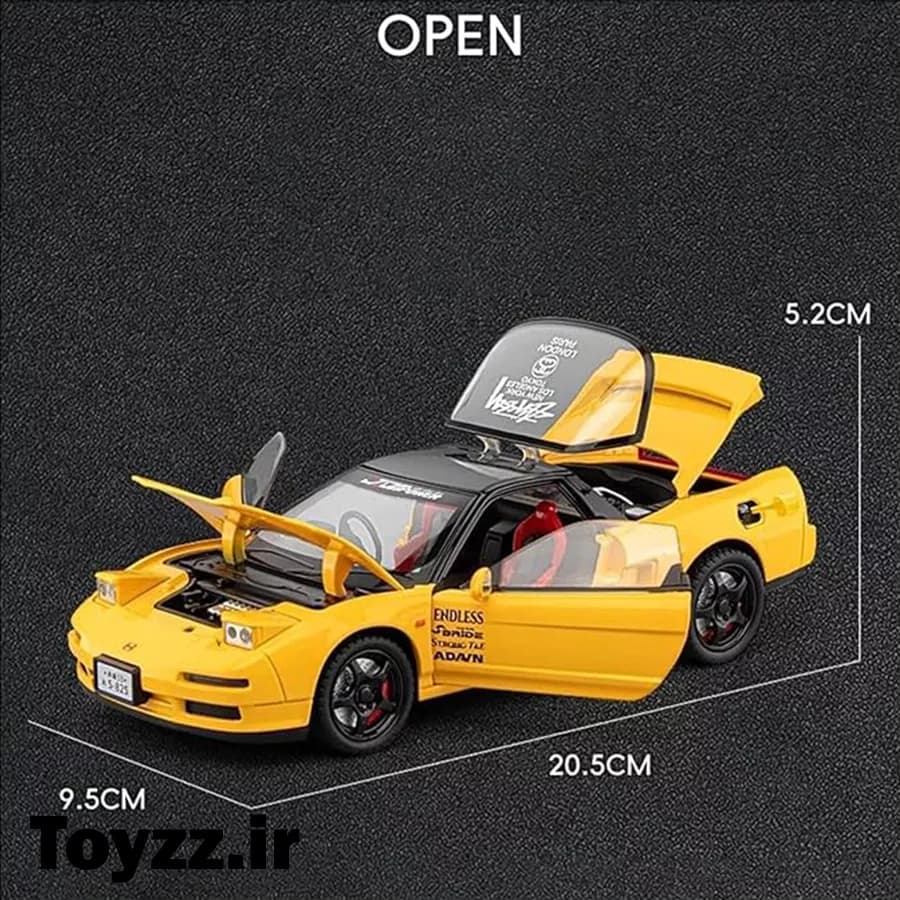 ماکت ماشین فلزی طرح هوندا مدل HANDA NSX — تصویر ۵