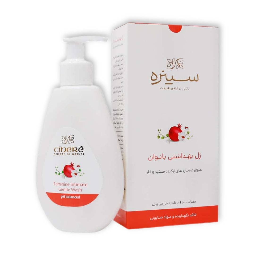 ژل بهداشتی بانوان سینره CINERE مدل Daily Feminine Intimate Gentle Wash حجم 180 میل