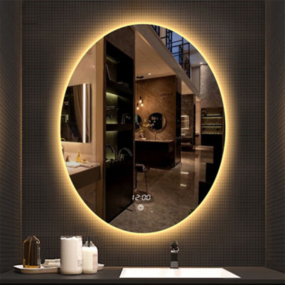 آینه بک لایت بیضی 50 * 70 سانتیمتر مدل B5070 — تصویر ۲