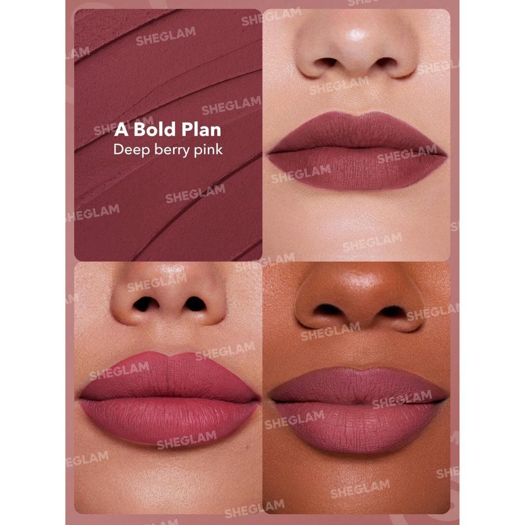 رژ لب جامد مات شیگلم رنگ A Bold Plan — تصویر ۲