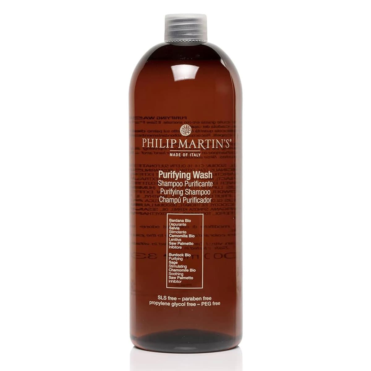 شامپو ضدریزش و کنترل چربی فیلیپ مارتینز philip martins مدل purifying حجم 1000 میل