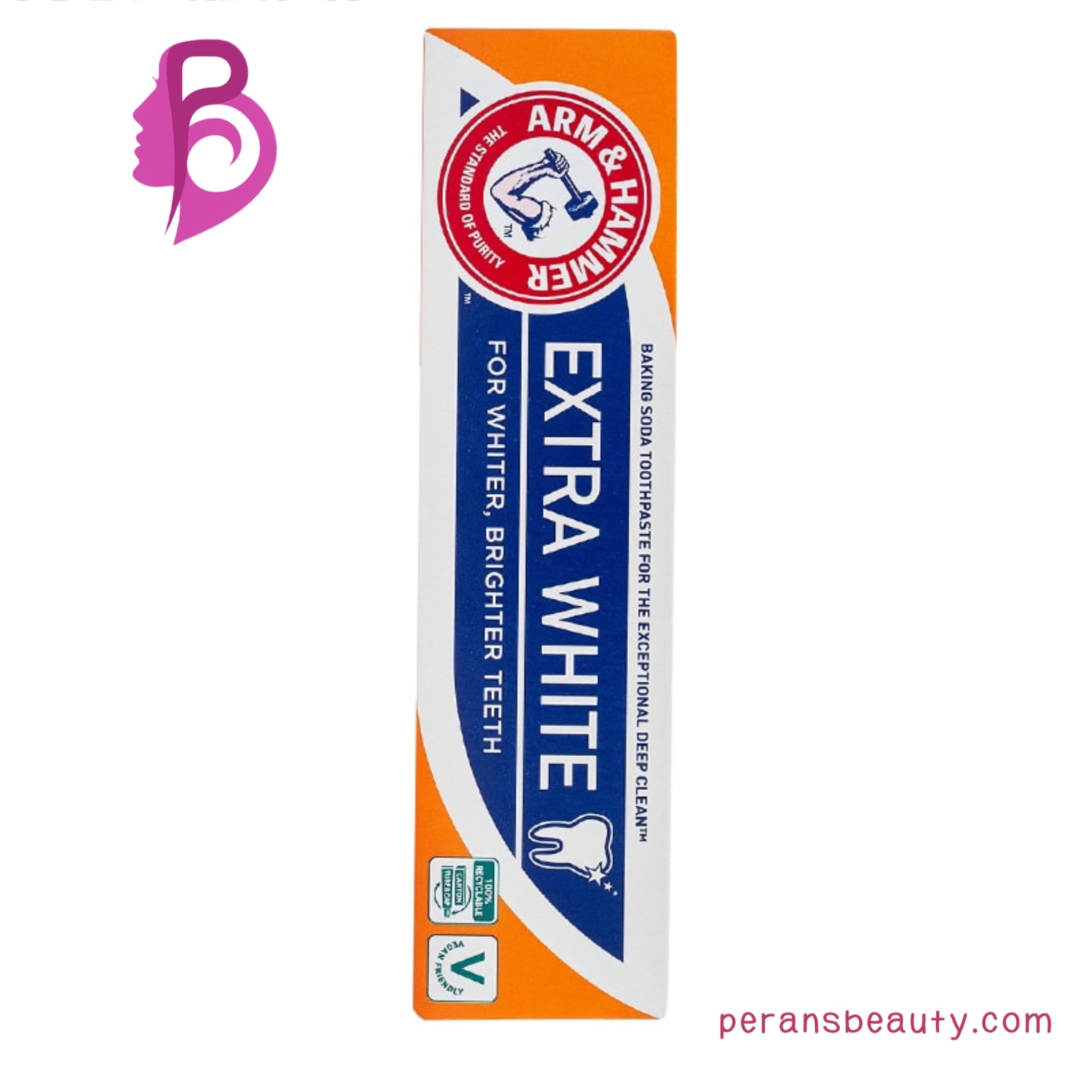خمیر دندان سفید کننده قوی آرم اند هامر مدل Extra White