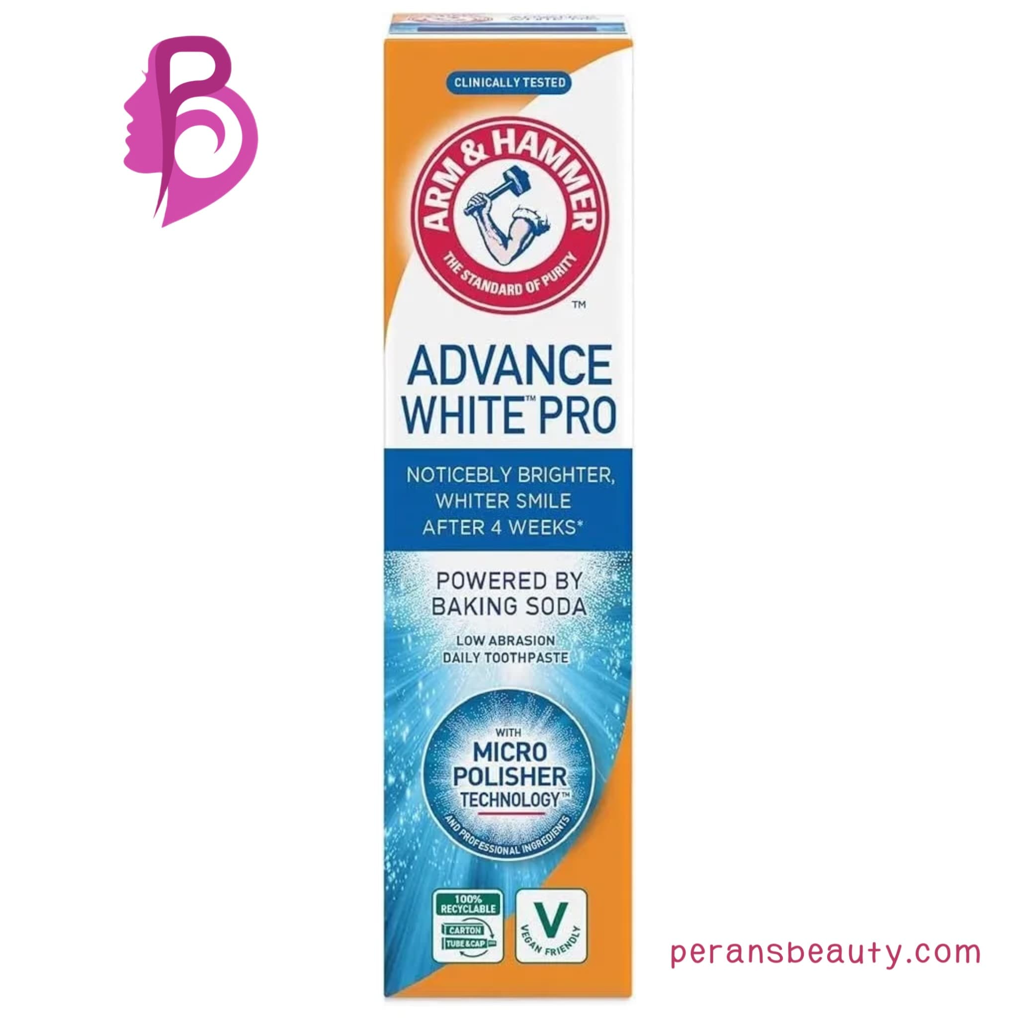 خمیردندان آرم اند هامر سفید کننده ADVANCED WHITE PRO