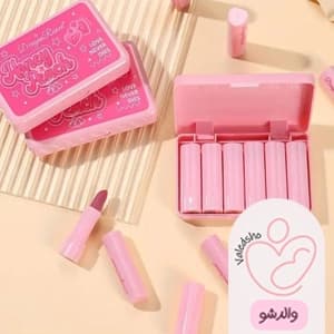 پک 6 عددی رژلب جامد هلویی اورجینال دراگون مدل باربی