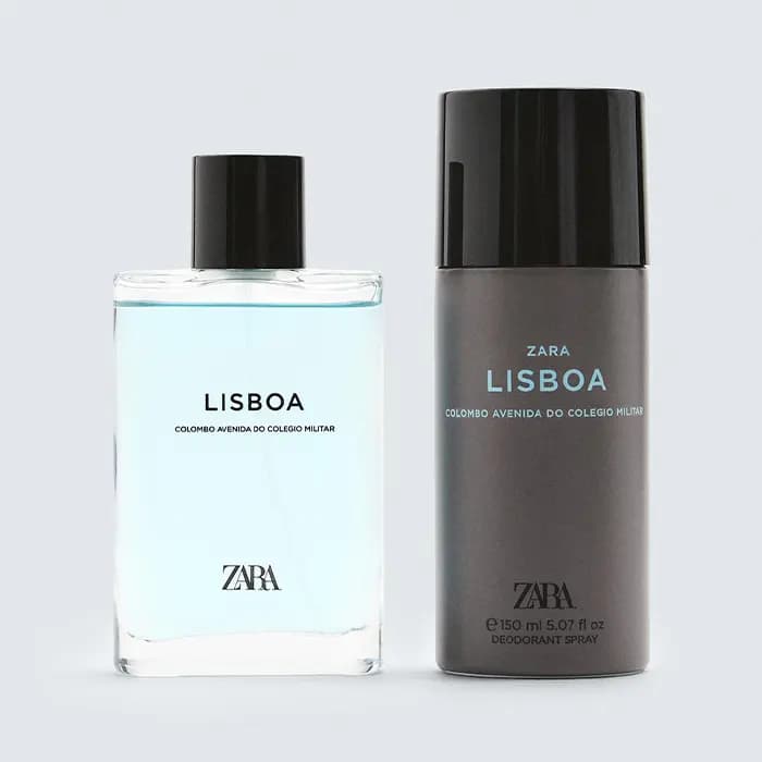 ست عطر و اسپری مردانه زارا لیسبوا Lisboa