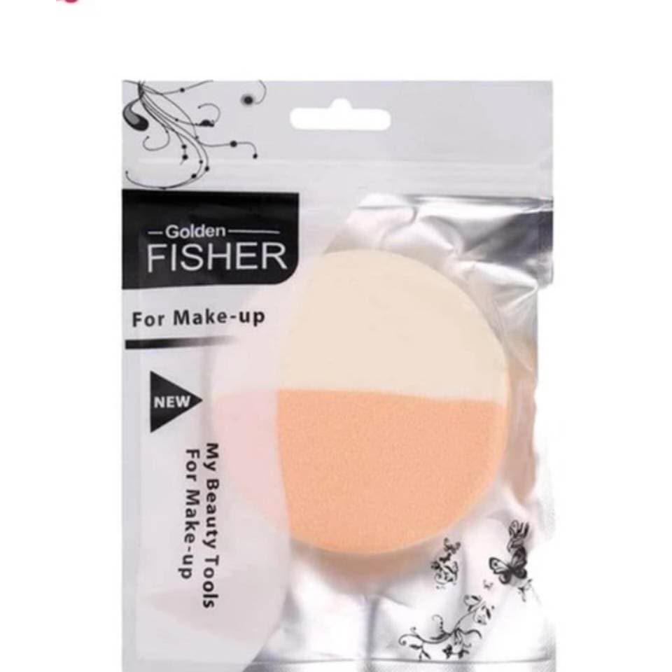 پد آرایشی دایره ای دو رنگ بزرگ گلدن فیشر Golden FISHER مدل G39 — تصویر ۲