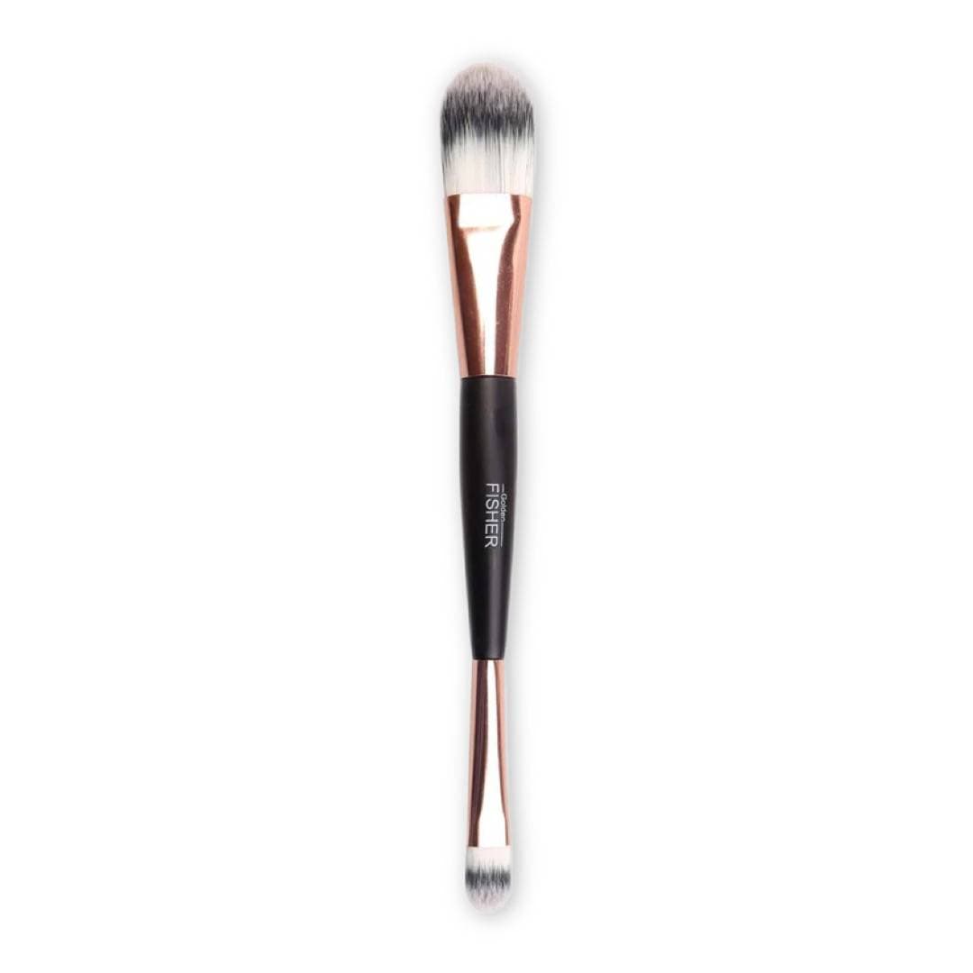 براش رژگونه و ابرو قلمی دوسر گلدن فیشر Golden FISHER مدل G25