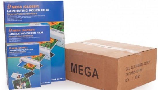 طلق لمینت براق 125 میکرون سایز 11*8 بسته ۱۰۰ عددی مگا Mega