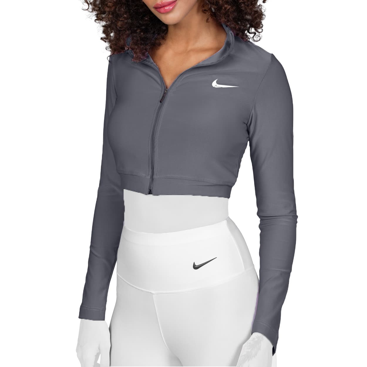 سويشرت کراپ ورزشی زنانه نايکی Nike کد 407036