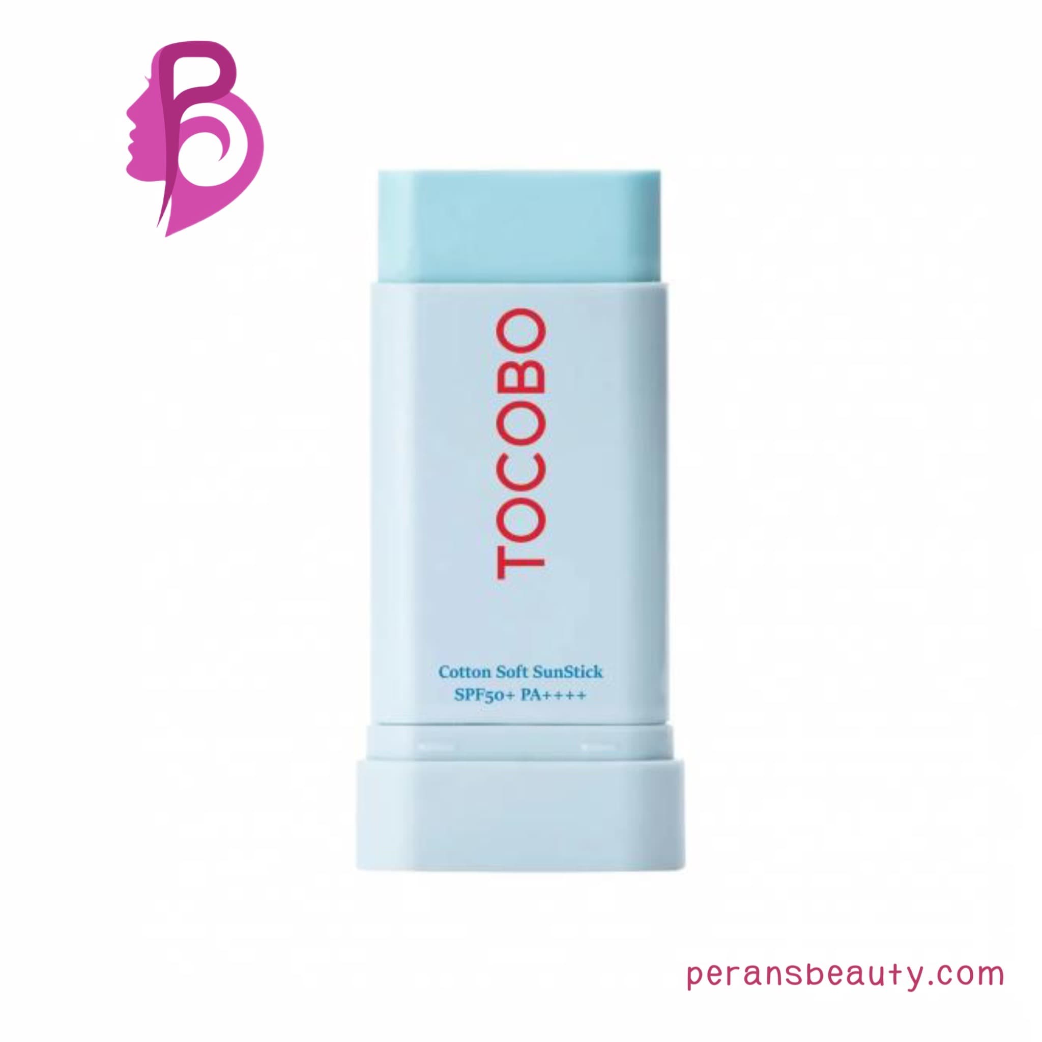 ضد آفتاب استیکی توکوبو اصل با SPF 50 حاوی عصاره پنبه کتان وزن 19 گرم