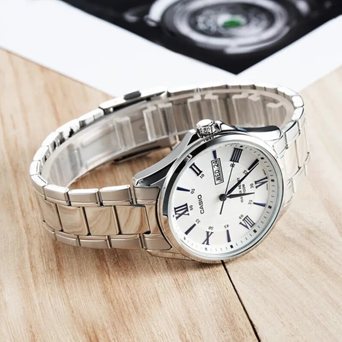 ساعت مچی مردانه کاسیو CASIO اورجینال مدل MTP-1384D-7A2 — تصویر ۱۰