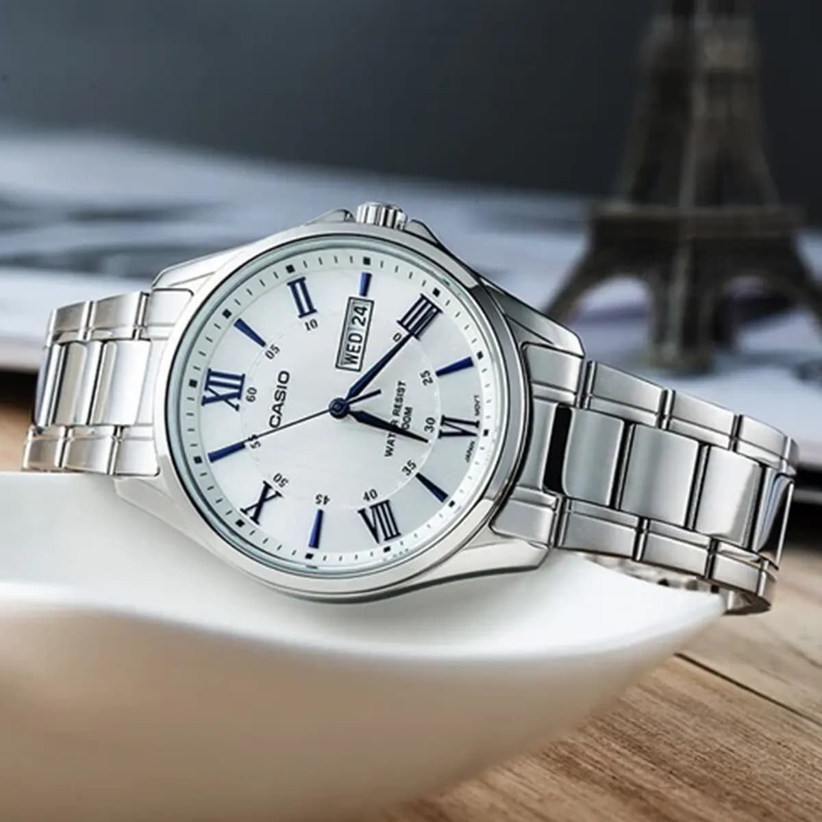 ساعت مچی مردانه کاسیو CASIO اورجینال مدل MTP-1384D-7A2 — تصویر ۹