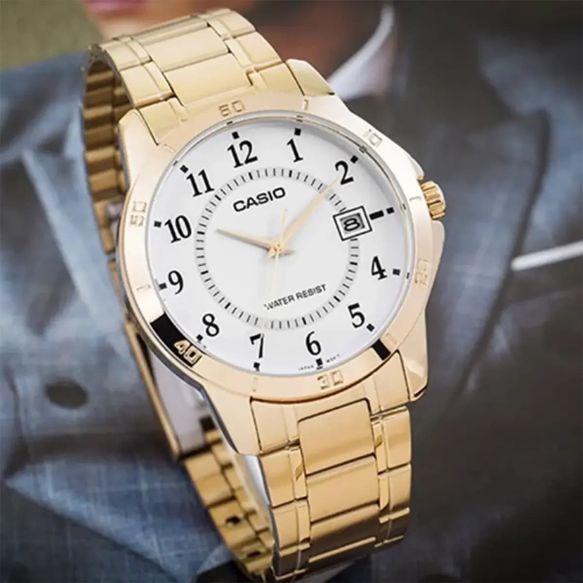 ساعت مچی مردانه کاسیو CASIO اورجینال مدل MTP-V004G-7B — تصویر ۸