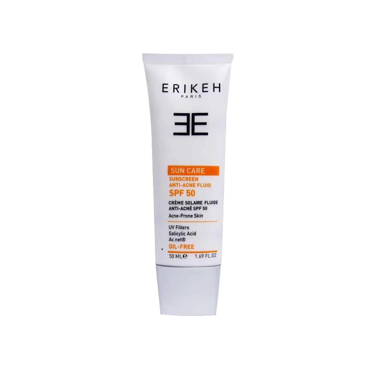 فلوئید ضد آفتاب و ضد جوش SPF50 اریکه 50 میلی لیتر بی رنگ — تصویر ۳