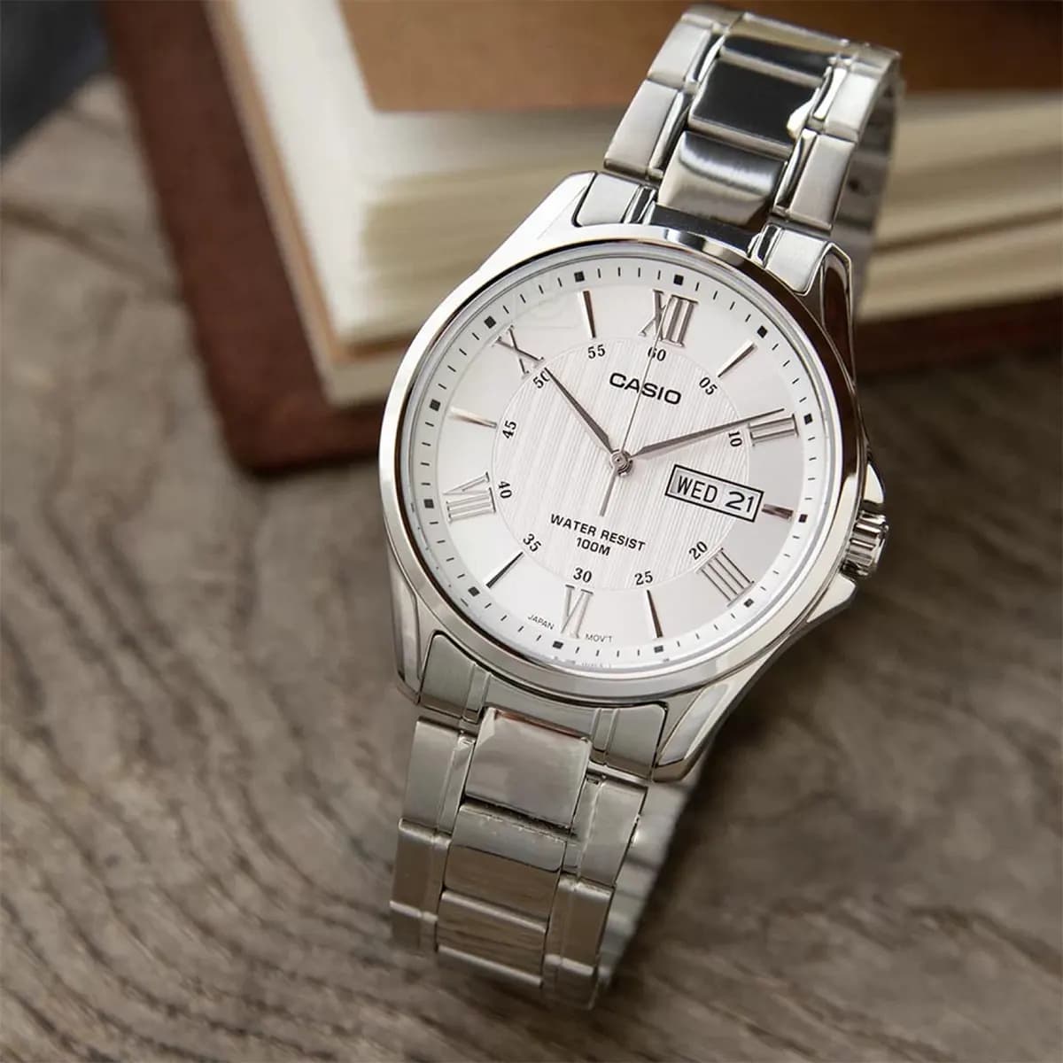 ساعت مچی مردانه کاسیو CASIO اورجینال مدل MTP-1384D-7A — تصویر ۸